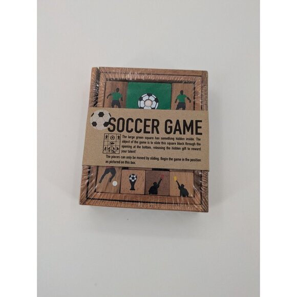 Siam Mandalay Wooden‎ Soccer Game Slide Puzzle - Picture 1 of 4